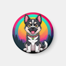 Imã Cachorro de Cartoon Reproduzido