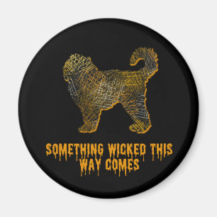 Imã Cachorro de Cockapoo Diversão do Halloween
