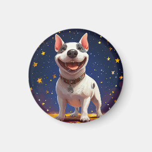 Imã Cachorro de Desenho Animado Divertido com Cores Vi