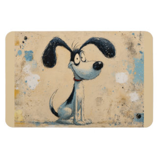 Ímã Cachorro de Desenho Animado Engraçado – Arte de Ca