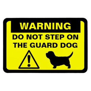 Ímã Cachorro de Guarda Divertido PBGV Alerta