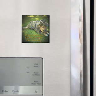 Imã Cachorro de Halloween em Camouflage