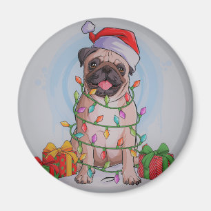 Imã Cachorro de Natal bonito Cachorro Térmico