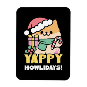 Ímã Cachorro de Natal Bonito - Erradias de Yappy
