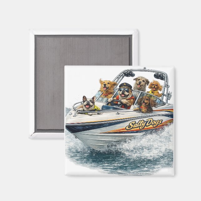 Imã Cachorro de Navegação  (Front/Back)