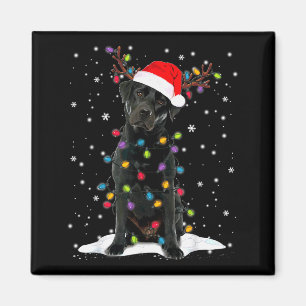 Imã Cachorro de pijama com luz de árvore de Natal Labr