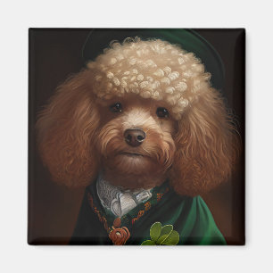 Imã Cachorro de Poodle na Rua.
