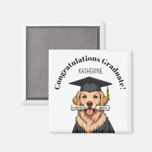 Imã Cachorro do Retriever do Ouro de Graduação Persona