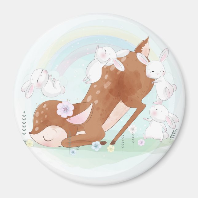 Imã Cachorro e Coelhinhos (Frente)