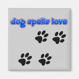 Imã Cachorro Escreve Amor