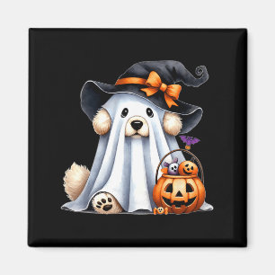 Imã Cachorro Fantasma de Halloween
