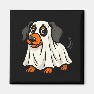 Imã Cachorro fantasma fofo halloween dachshund