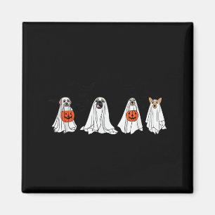 Imã Cachorro Fantasma Fofo Halloween Homens Mulheres