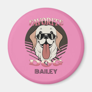 Imã Cachorro favorito, gracinha/pai Personalizar