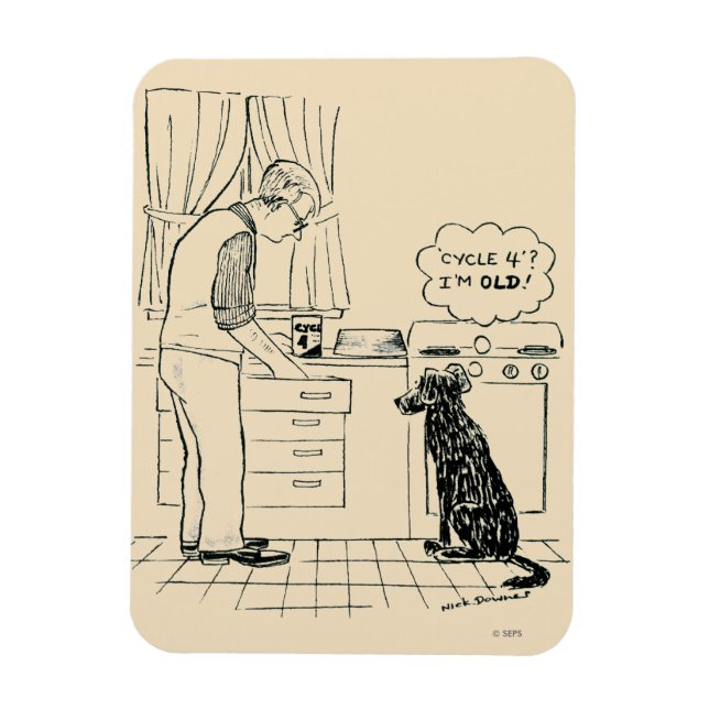 Ímã Cachorro ficando velho (Vertical)