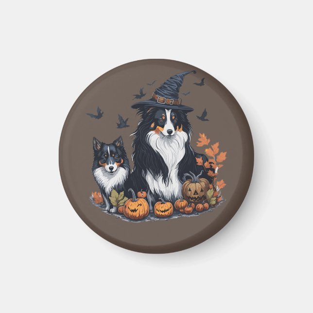 Imã Cachorro Fofo de Halloween  (Frente)