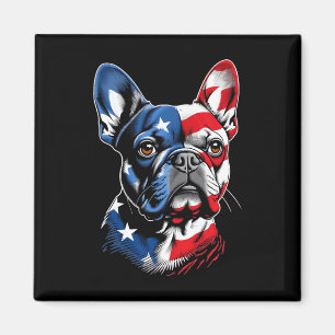 Imã Cachorro francês fofo cachorro engraçado bandeira