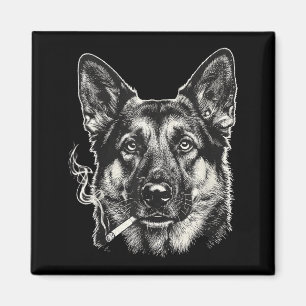 Imã Cachorro fumando cigarro meme engraçado de pastor