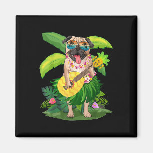 Imã Cachorro Havaiano & Abacaxi Ukulele Summer Va