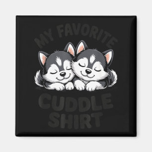 Imã Cachorro husky dormindo fofo meu favorito para car