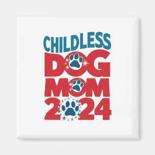 Imã Cachorro Isolado Mãe Cachorro Dama Votando Cachorr