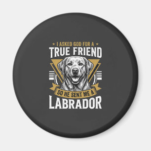 Imã Cachorro Labrador Amigo Verdadeiro