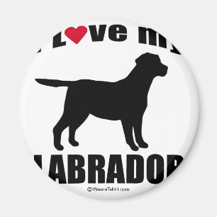 IMÃ "CACHORRO" - LABRADOR - "EU AMO MEU LABRADOR"