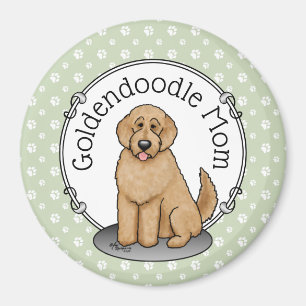 Imã Cachorro Mãe Doodle Mãe (ouro vermelha) Cachorro M