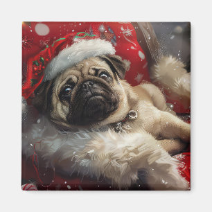 Imã Cachorro Natal Festivo