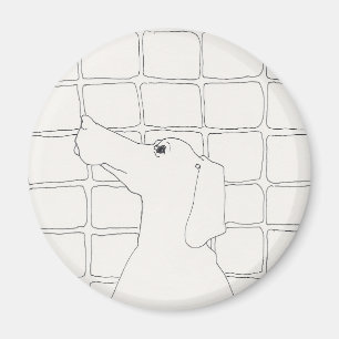 Imã Cachorro Original Desenhando Cachorro Chinês Ano 2