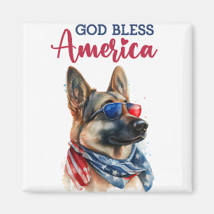 Imã Cachorro Patriota-Cão Pastor Alemão