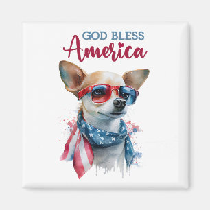 Imã Cachorro Patriota-Chihuahua