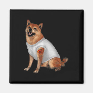 Imã Cachorro-Pet-Dono-Pet Cão-de-Tatuagem-Shiba Japonê
