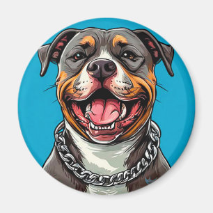 Imã Cachorro Pitbull fofo