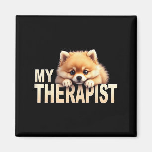 Imã Cachorro Pomerânia Terapeuta Cachorrinho Pom Diver
