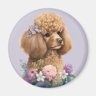 Imã Cachorro-Poodô Cachorro Púrpura Roxo-Girly Cachorr