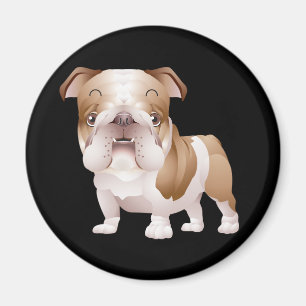 Imã Cachorro Preto de Magneto de Filhote de Bulldog In