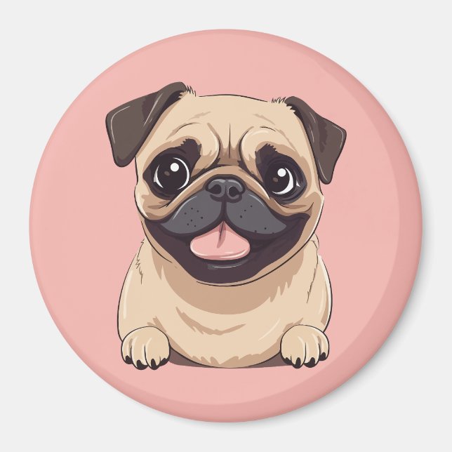 Imã Cachorro pug (Frente)