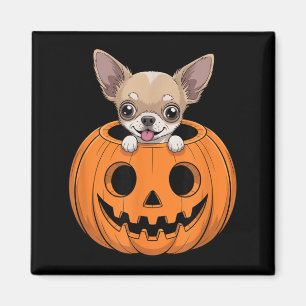 Imã Cachorro-quente Chihuahua Em Abóbora Cachorro Engr