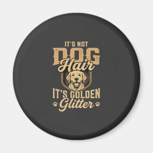 Imã Cachorro Retriever Dourado Engraçado Cabelo Brilho