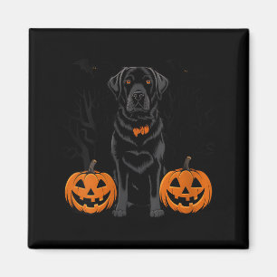 Imã Cachorro Retriever Labrador Preto de Halloween par