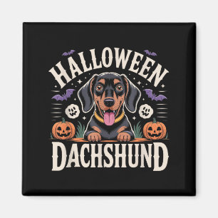 Imã Cachorro Salsicha de Halloween Dachshund