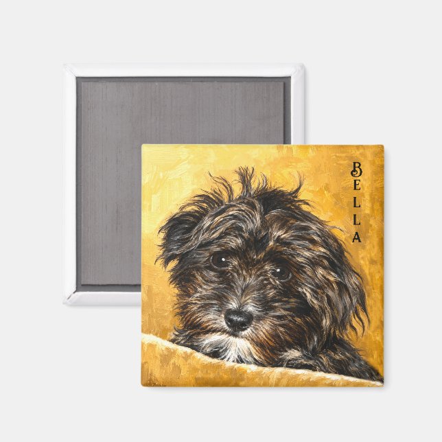 Imã Cachorro Schnoodle (Front/Back)
