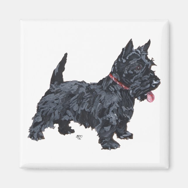 Imã Cachorro Scottie Espirituoso (Frente)