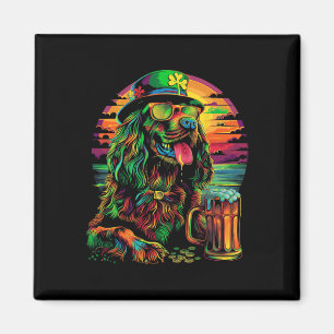 Imã Cachorro Setter Irlandês Óculos de Sol Dia de São