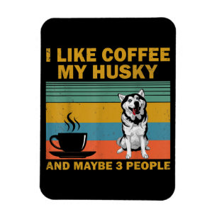 Ímã Cachorro Siberian Husky Oferta De Pasta De Café