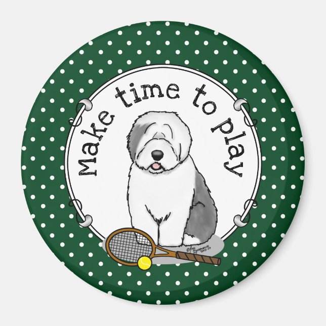 Imã Cachorro tênis (Cinza 1) (Frente)