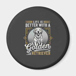 Imã Cachorro Vida De Retriever Dourado É Melhor
