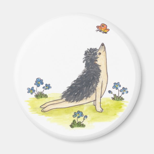 Imã Cachorro Virado para Cachorro (Frente)