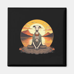 Imã Cachorro Whippet Meditação Ioga Homens Mulheres Cr